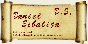 Daniel Šibalija vizit kartica